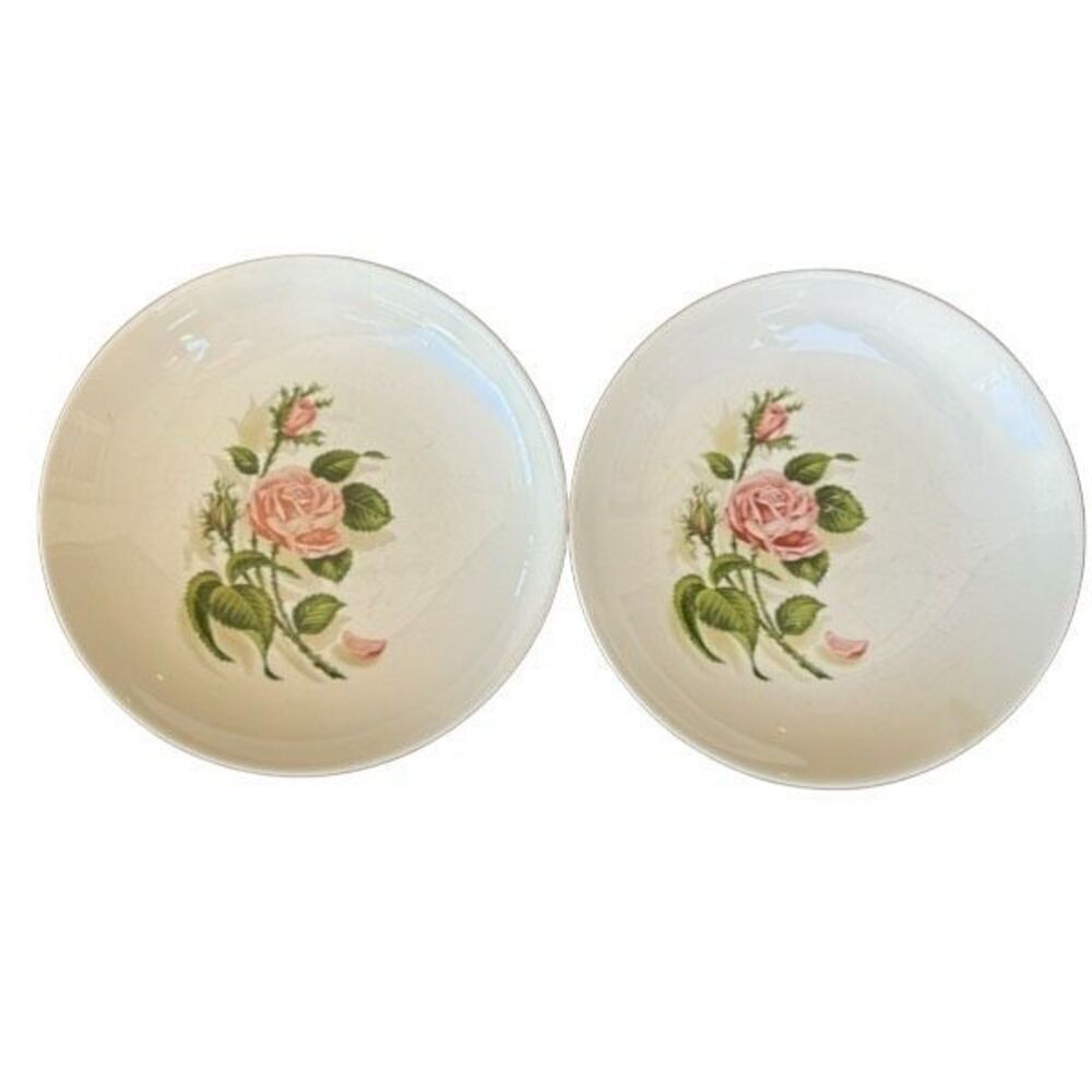 2 Ballerina By Universal Rose Pattern 8” Bowls